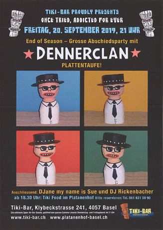 Dennerclan, Plattentaufe, Tiki-Bar