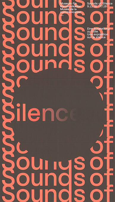 Sounds of Silence, Eine Ausstellung zur Stille, Museum für Kommunikation