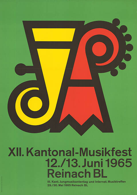 XII. Kantonal-Musikfest, 12./13. Juni 1965, Reinach BL