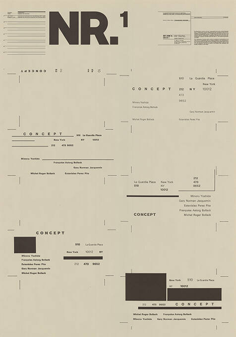 Nr. 1, Arbeiten aus dem Typographie-Unterricht, Thematik: Textstrukturen