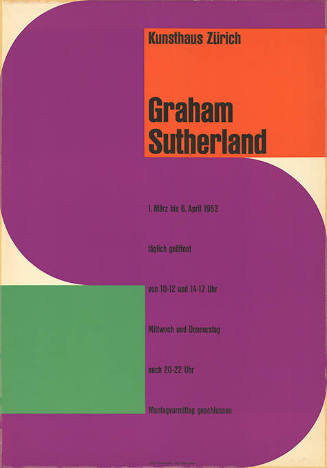 Graham Sutherland, Kunsthaus Zürich