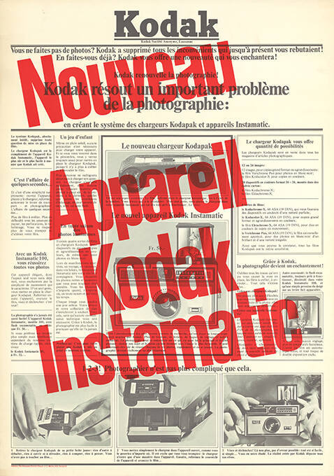 Nouveau, Appareil Kodak Instamatic