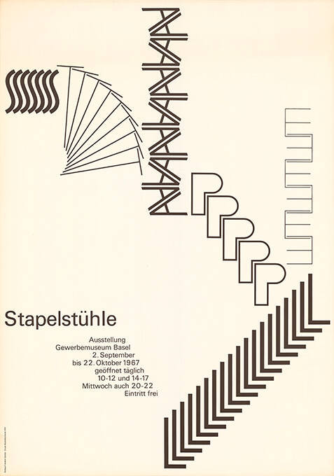 Stapelstühle, Gewerbemuseum Basel