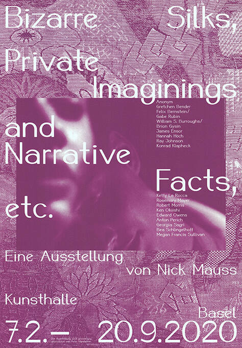 Nick Mauss, Bizarre Silks, Private Imaginings and Narrative Facts, etc., Kunsthalle Basel