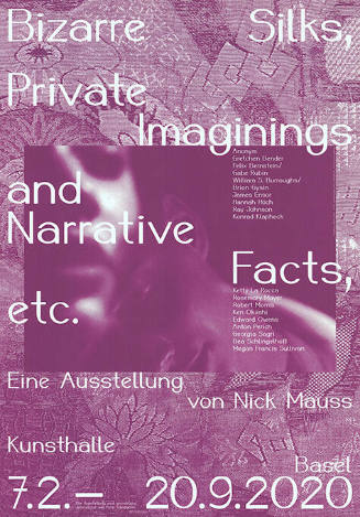 Nick Mauss, Bizarre Silks, Private Imaginings and Narrative Facts, etc., Kunsthalle Basel