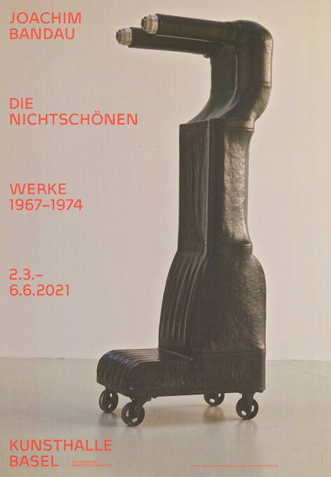 Joachim Bandau, Die Nichtschönen, Werke 1967-1974, Kunsthalle Basel