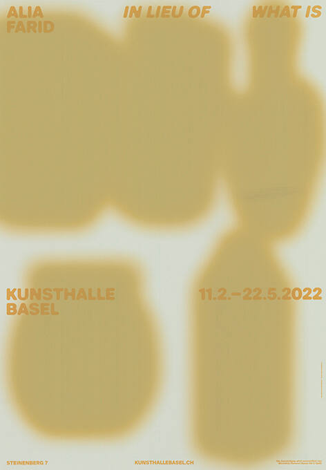 Alia Farid, In Lieu of What is, Kunsthalle Basel