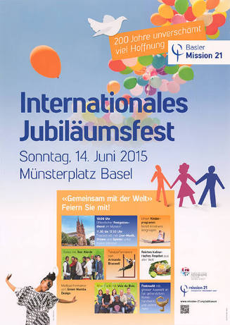 Internationales Jubiläumsfest, Basler Mission 21, Münsterplatz Basel