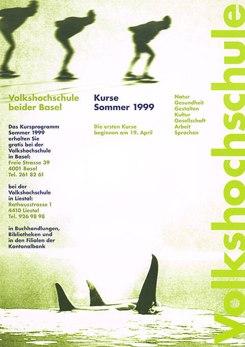 Volkshochschule beider Basel, Kurse Sommer 1999