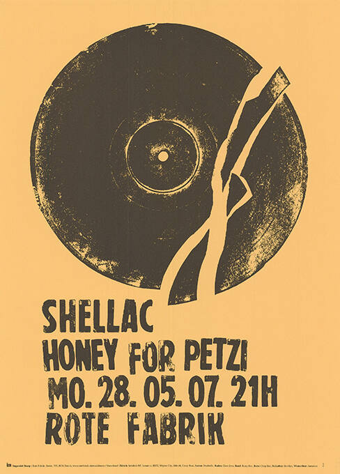 Shellac, Honey for Petzi, Rote Fabrik