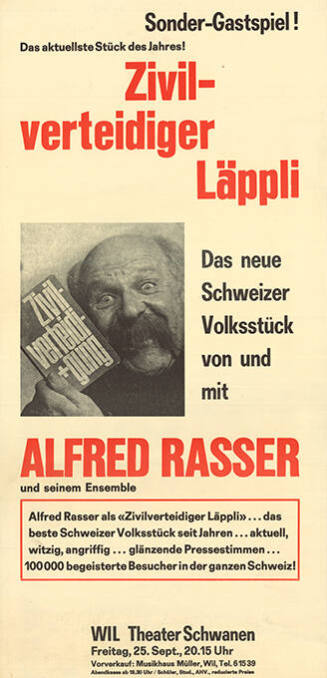 Zivilverteidiger Läppli, Alfred Rasser