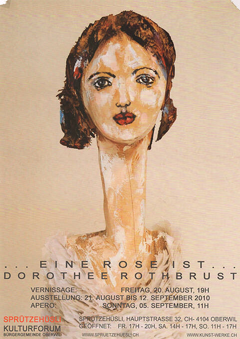 … Eine Rose ist … Dorothee Rothbrust, Sprützehüsli Kulturforum