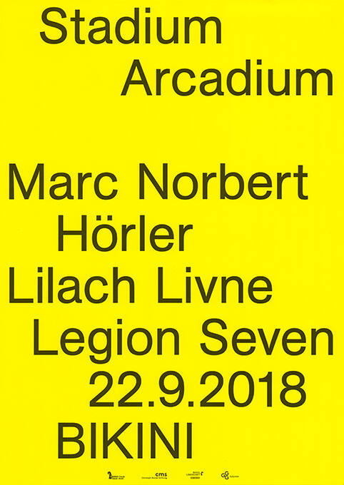 Stadium Arcadium, Marc Norbert Hörler, Lilach Livne, Legion Seven, Bikini