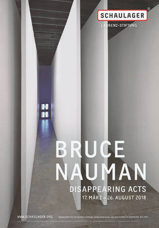 Bruce Nauman, Disappearing Acts, Schaulager