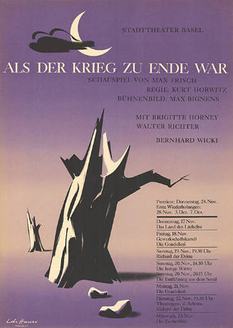 Als der Krieg zu Ende war, Schauspiel von Max Frisch, Stadttheater Basel