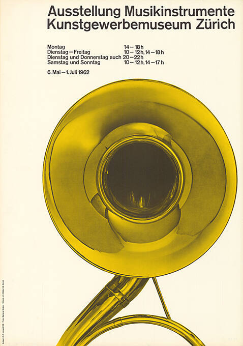 Ausstellung Musikinstrumente, Kunstgewerbemuseum Zürich