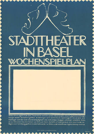 Stadttheater in Basel, Wochenspielplan