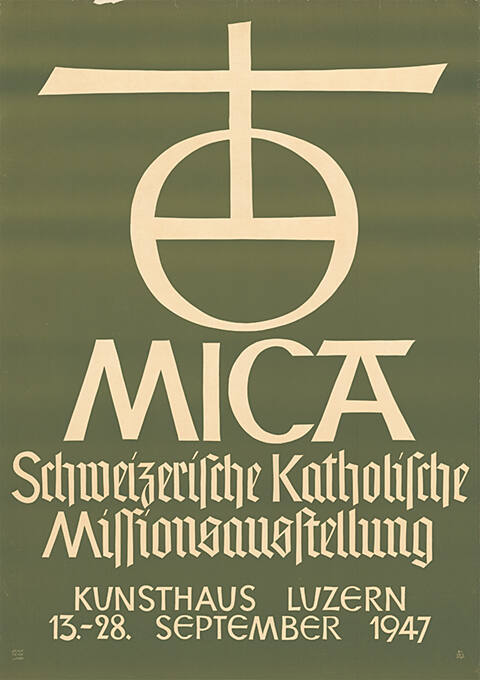 Mica, Schweizerische Katholische Missionsausstellung, Kunsthaus Luzern