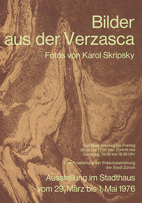 Bilder aus der Verzasca, Fotos von Karol Skripsky, Ausstellung im Stadthaus Zürich