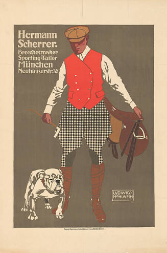 Hermann Scherrer: Breechesmaker, Sporting-Tailor, München, Neuhauserstr. 32