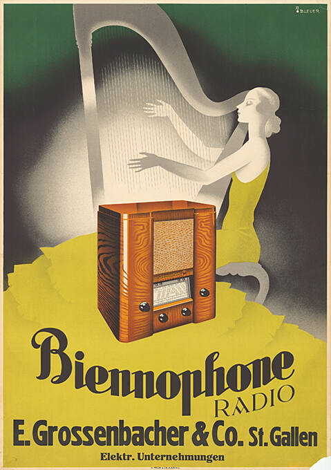 Biennophone, Radio, E. Grossenbacher & Co. St. Gallen, Elektr. Unternehmungen