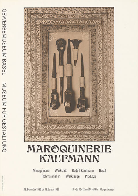 Maroquinerie Kaufmann, Gewerbemuseum Basel, Museum für Gestaltung