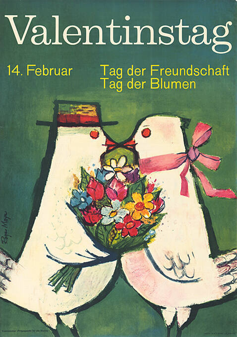 Valentinstag, 14. Februar, Tag der Freundschaft, Tag der Blumen