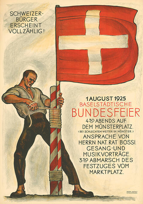 Baselstädtische Bundesfeier,1. August 1925