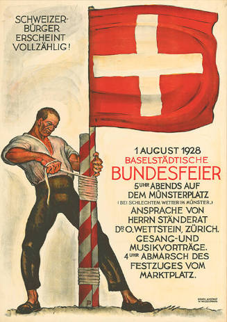 Baselstädtische Bundesfeier, 1. August 1928