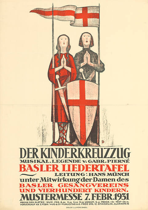 Der Kinderkreuzzug, musikal. Legende v. Gabr. Pierné, Basler Liedertafel, Mustermesse