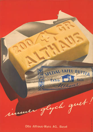 Althaus, Spezial-Tafel-Butter, immer glych guet!