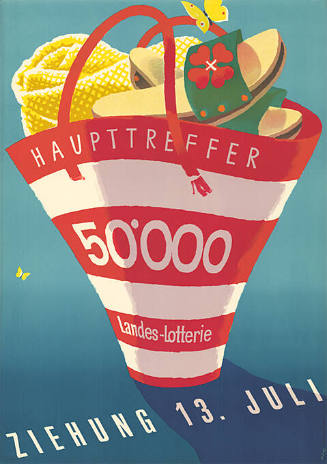 Haupttreffer 50'000, Landes-Lotterie, Zeihung 13. Juli