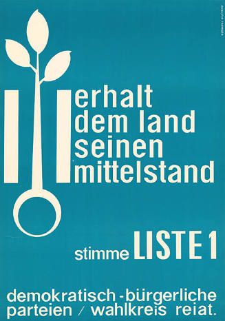 Erhalt dem Land seinen Mittelstand, Liste 1