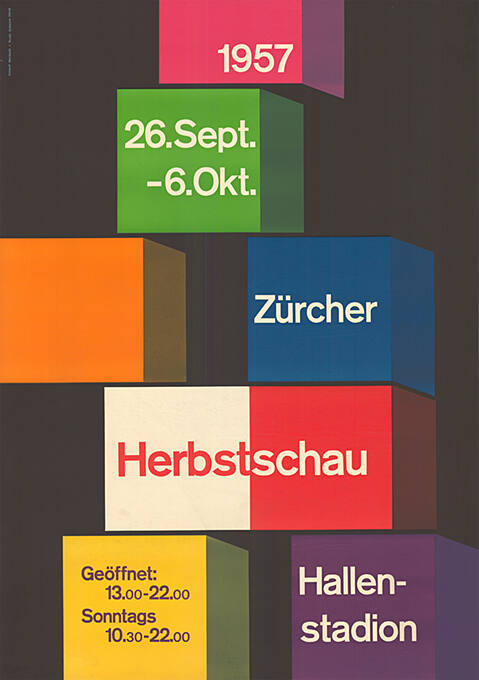 Zürcher Herbstschau 1957, Hallenstadion Zürich