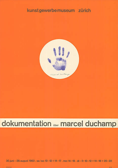 Dokumentation über Marcel Duchamp, Kunstgewerbemuseum Zürich