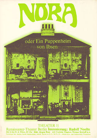 Nora oder ein Puppenheim, Renaissance Theater Berlin, Gastspiel im Theater 11, Zürich