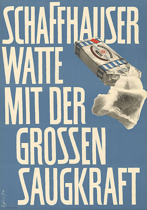 Schaffhauser Watte mit der grossen Saugkraft