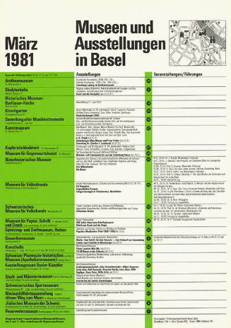 Museen und Ausstellungen in Basel, März