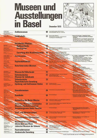 Museen und Ausstellungen in Basel, Dezember