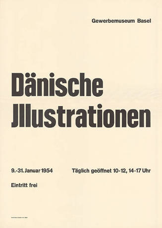 Dänische Illustrationen, Gewerbemuseum Basel