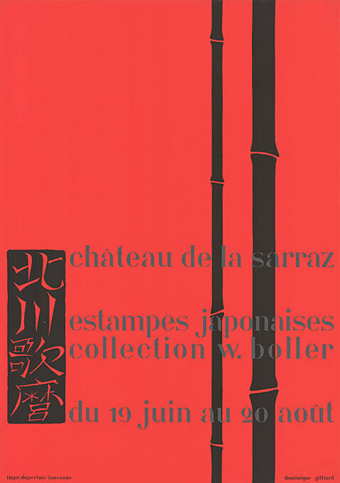 Estampes japonaises collection, W. Boller, Château de La Sarraz