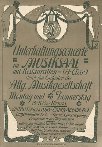 Unterhaltungsconcerte im Musiksaal, Allg. Musikgesellschaft Basel