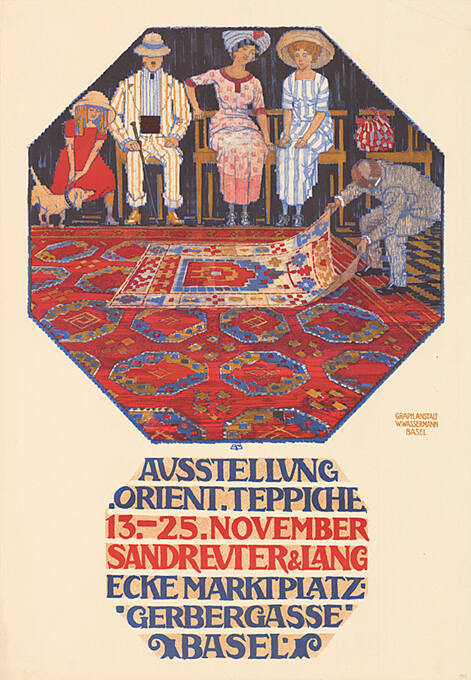 Ausstellung Orient-Teppiche, Sandreuter & Lang, Basel