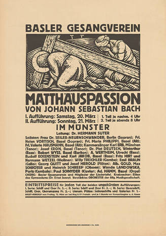 Matthäuspassion, Johann Sebastian Bach, im Münster, Basler Gesangverein