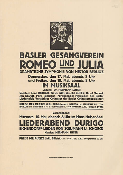 Romeo und Julia, Hector Berlioz, Basler Gesangverein, Musiksaal