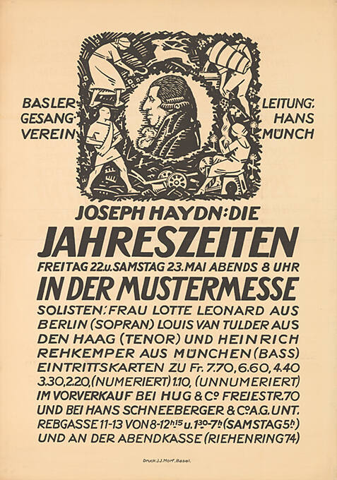 Die Jahreszeiten, Joseph Haydn, Leitung: Hans Münch, Basler Gesangverein, in der Mustermesse