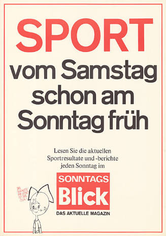 Sport vom Samstag schon am Sonntag früh, Lesen Sie die aktuellen Sportresultate und –berichte jeden Sonntag im Sonntags Blick, Das aktuelle Magazin