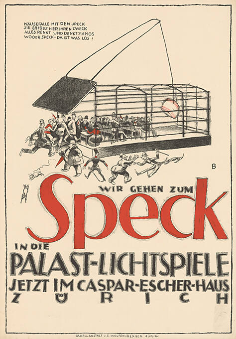 Wir gehen zum Speck in die Palast-Lichtspiele, jetzt im Caspar-Escher-Haus, Zürich