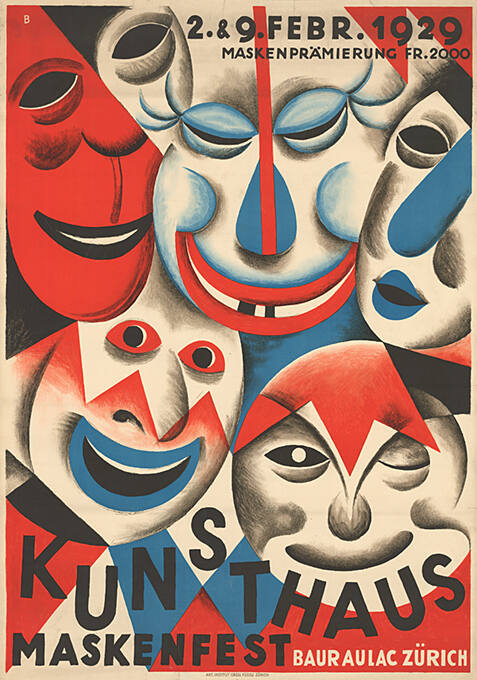 Kunsthaus Maskenfest, Baur au Lac, Zürich