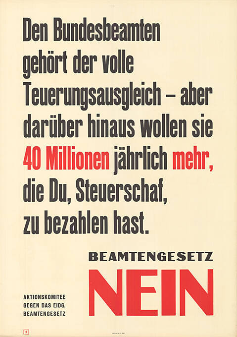 Beamtengesetz Nein